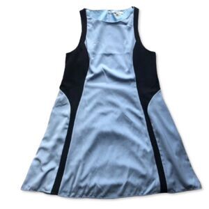 DKNYC Sky Blue Mesh Color Block Cocktail Dress Size 16